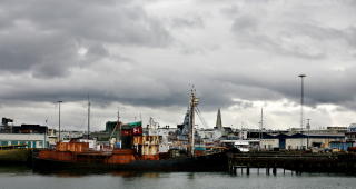 REYKJAVIK:  Havna domineres av fiskeb�ter. Foto: Ole C. H. Thomassen