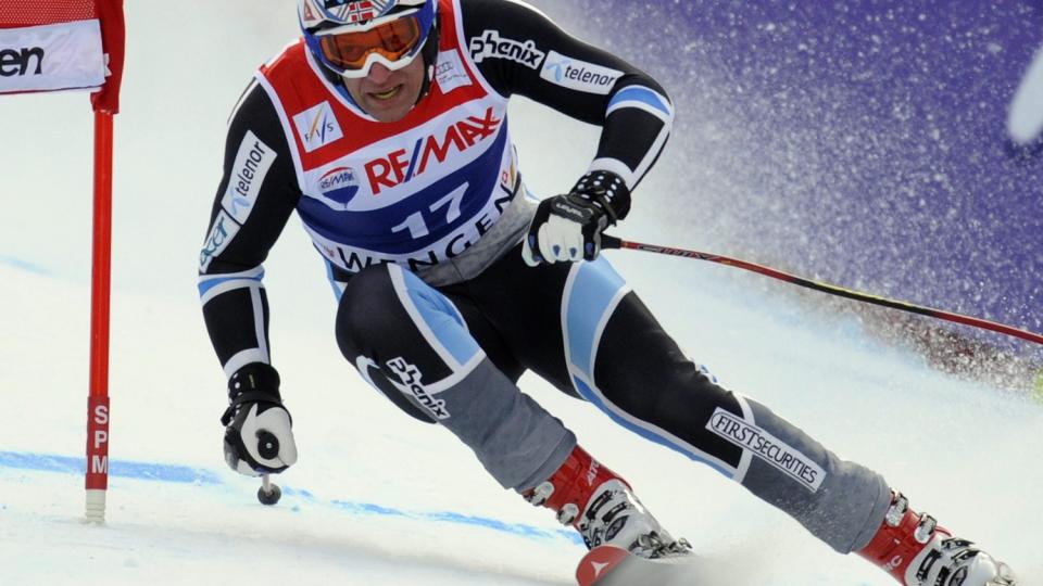FOR SVAK UTFOR: Aksel Lund Svindal var misforn�yd etter dagens �ttendeplass i superkombinasjonen i Wengen. Foto: EPA/LUKAS LEHMANN
