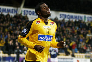 VISTE SCORINGSFORM: Olivier Occean viste tidlig scoringsform i Lillestr�ms 3-0 seier mot Nybergsund.Foto:  H�kon Mosvold Larsen  / SCANPIX .