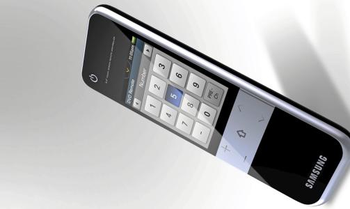 FJERNKONTROLL: Denne fjernkontrollen fra Samsung har innebygd tv-skjerm, for den som m�tte trenge det.