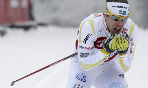 STERK: Emil J�nsson viste styrke under sprintene i Tour de Ski ogs�, og er en klar gullkandidat til OL i Vancouver.Foto: SCANPIX/REUTERS/Ints Kalnins