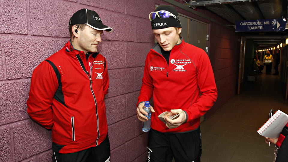 TAR ALL B�KKO-KONTAKT: H�vard B�kko har mer tillit til trener Jarle Pedersen enn assistent Johann Olav Koss. Derfor er Pedersen den som har all kontakt med OL-h�pet framover. Foto: ARNT E. FOLVIK / Dagbladet