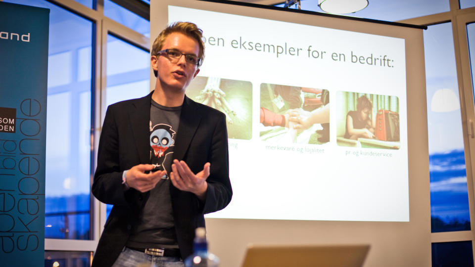 DRITTUNGE: Even Sandvold Roland skal r�dgi Geelmuyden.Kieses kunder i bruk av sosiale medier. Foto: Tonje Thilesen, under en Creative Commons 2.0-lisens.