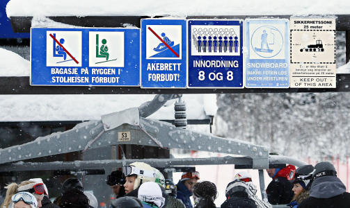 KAPASITET: �tteseters ekspressheis s�rger for at k�ene blir minimale i Hemsedal Skisenter. Foto: Ole C. H. Thomassen