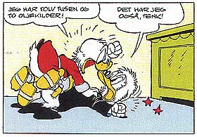 IKKE S� RIK: Det hjelper at onkel Skrue bader i penger: Han havner p� fjerdeplass. Men han er i alle fall verdens gjerrigste and. 