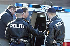 I JERN: 38-�ringen ble raskt p�grepet etter at han ropte nazislagord i Stortinget og truet med � skyte.