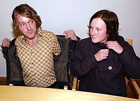 LEDERNE: Eivind Rutle var RU-leder under skolebokaksjonen, Marijke Berdahl er leder i dag. De m�tte sammen i retten da dommen falt.