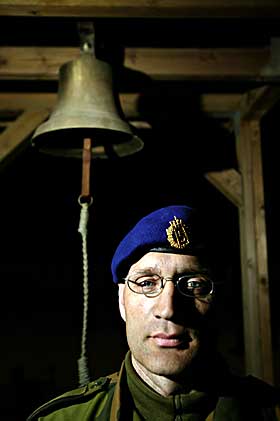 HARDT: Feltprest Geir Siggurd Svendsen mener befalet som skj�t en kosovoalbaner var av den mentalt sterke sorten.