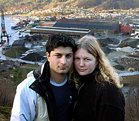  M� FLYTTE:  - Jeg er utrolig glad i mannen min, sier Katrine Tungland Haji, her fra Sauda i fjor. Salman skal utvises.