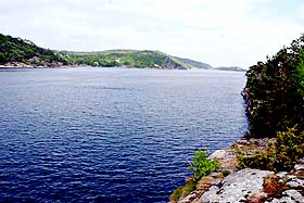 ULYKKESSTEDET: Magne Havnå omkom i dette fjordområdet utenfor Sørlandet Feriesenter i Risør.