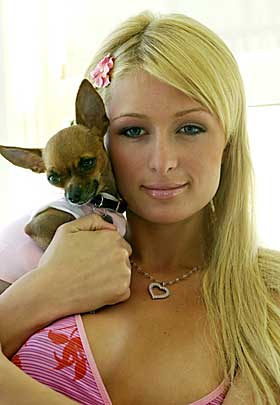 BLOND: Paris Hilton.