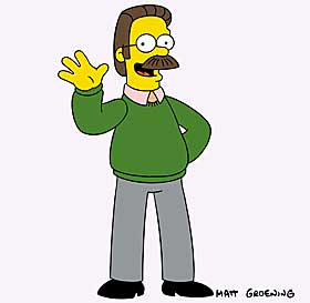 RELIGI�S OG NABO: Ned Flanders.
