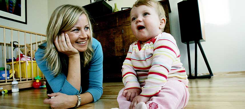 MARKEDSSJEFEN: Hanne Viksmo Sv�rk (35) skal tilbake p� jobb n�r Ida (10 mnd.) blir ett �r.