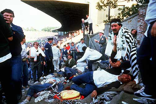 KAOS OG DØD: Det er 20 år siden Juventus og Liverpool møtte hverandre på Heysel i Belgia. 39 juventussupportere døde