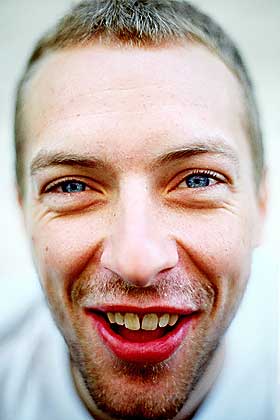 FAN AV A-HA: Coldplays Chris Martin sier han og bandet er inspirert av a-ha.