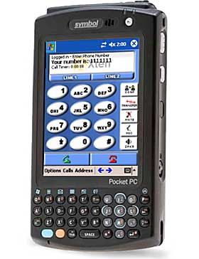 LOMME-PC: Xten lager programmer hvor du kan ringe fra lomme-pc som er koblet til tr�dl�st nettverk.