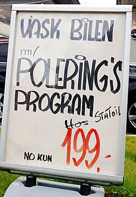  SELGER GODT:  Feil apostrof �kte salget p� polering's program...