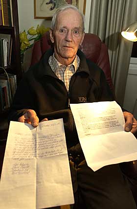 TRUET PÅ LIVET: Den pensjonerte generalen og mangeårige leder for havarikommisjonen, Wilhelm Mohr (88), har måttet tåle alvorlige beskyldninger, truende brev og telefontrusler.