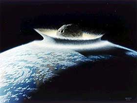 KATASTROFE: En stor asteroide som treffer jorda kan bety slutten for menneskeheten.