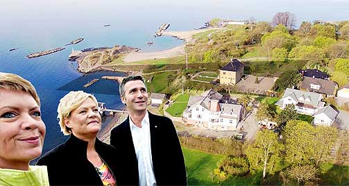 SIKRER PENGENE: I dag fremmet de r�dgr�nne stortingsproposisjon 4 som skal sikre 31 millioner kroner i ekstrabevilgning for statsbudsjettet for � kj�pe standperla til vaske-Bakke p� Bygd�y.