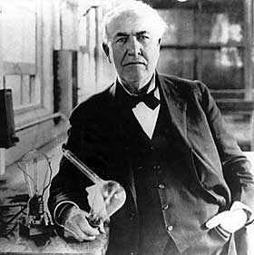SLUTTEN FOR THOMAS:  Thomas Alva Edison fant opp gl�dep�ra, og den lyser verden over. Men n� kan det g� mot slutten.