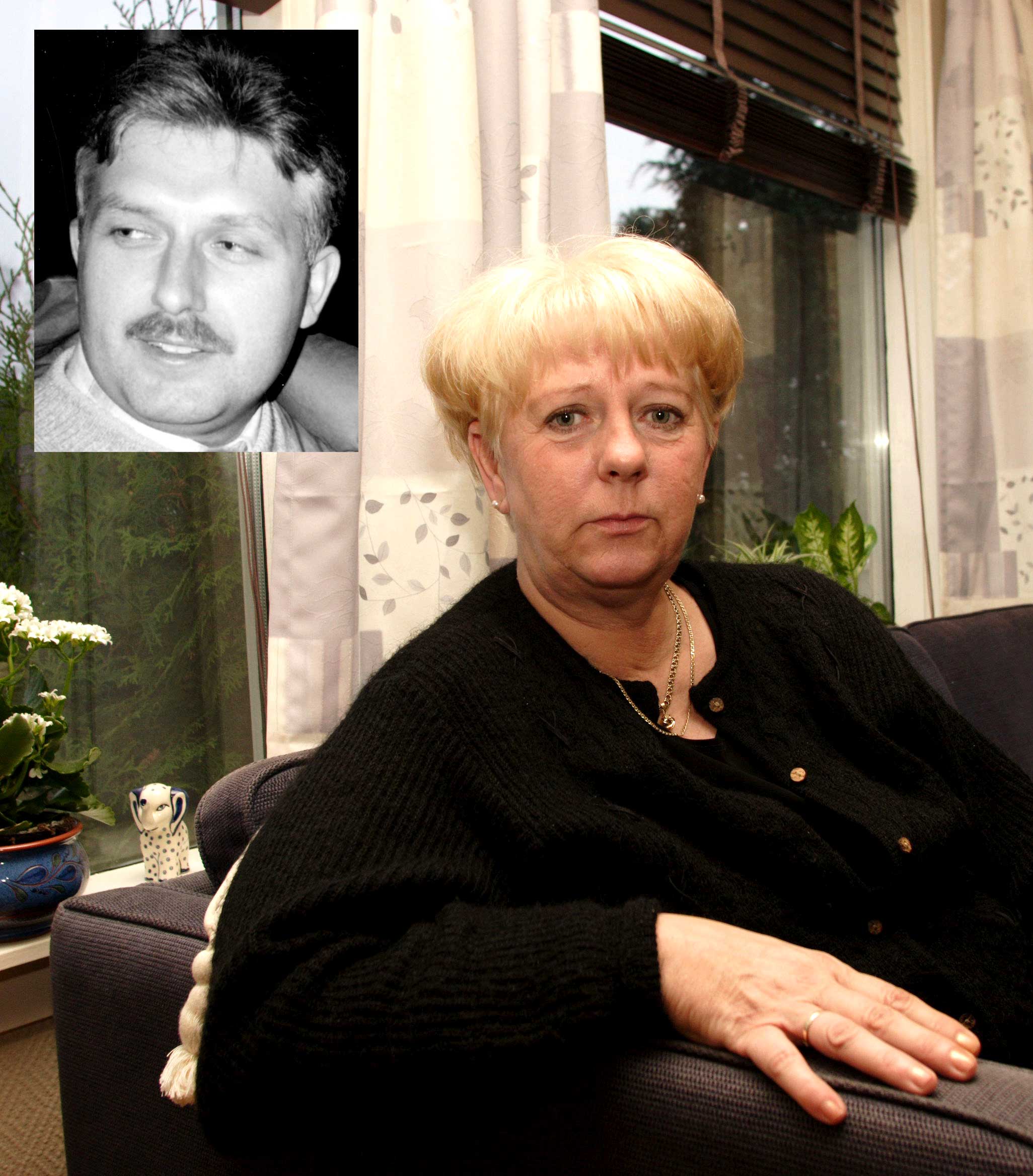  TYKKTARMSKREFT:  Mannen til Eva Klingstr�m, Jens Johansen, d�de av kreft i 1997.