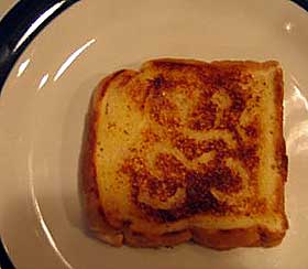 The Flying Spaghetti monster toast.