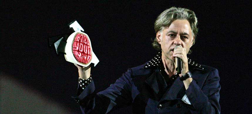 FORAKTER E-POST: Sir Bob Geldof, her under MTV Music Awards i Lisboa tidligere i m�neden, da han vant prisen Free Your Mind.