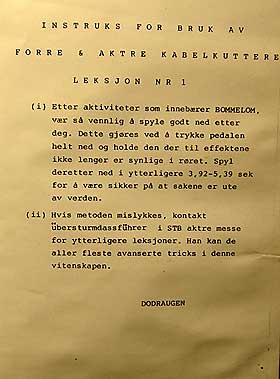 EN REGEL FOR ALT: Brudd på doreglene straffes imidlertid ikke med messebot.