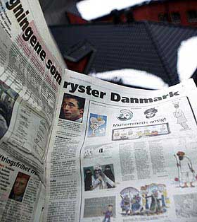 OMSTRIDT: Det er de omstridte tegningene fra Jyllands-Posten som har f�tt kristen-redakt�ren til � tale ytringsfrihetens sak.