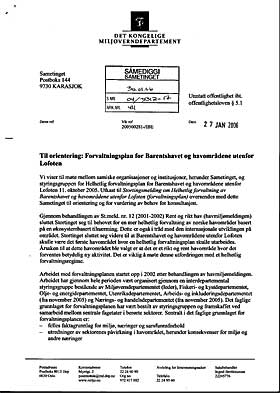 LEKKET UT: Forsiden p� dokumentet som l� offentlig ute p� Sametingets nettsider fastsl�t at det er unntatt offentlighet.