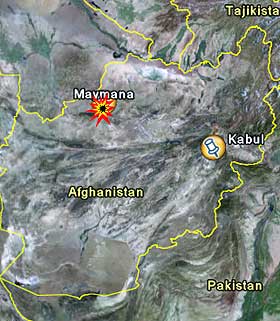 ANGRIPER NORDMENN: Om lag 50 nordmenn befinner seg i Meymaneh nord i Afghanistan.