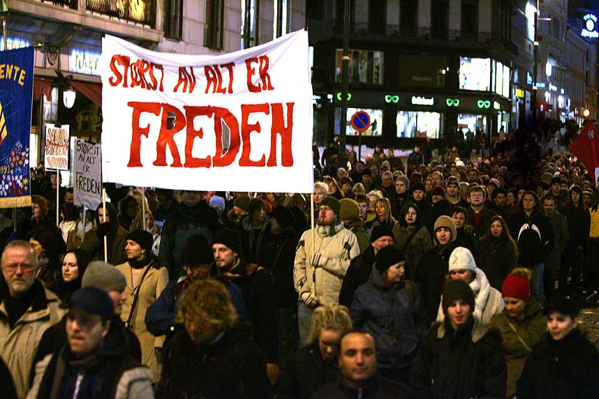 VELLYKKET FREDSMARSJ: Politet er forn�yd med arrangementet.