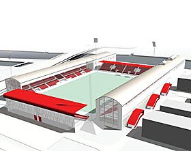 FREDRIKSTAD: Klubben bygger ny stadion p� Kr�ker�y, i et industriomr�de.
