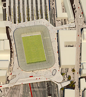 V�LERENGA: Et annet forslag er dette, over skinnene til Oslo S.