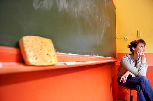 IKKE ALLE T�LER M�LING: Erfaringer fra utlandet viser at nasjonale pr�ver og offentliggj�ring og rangering av resultatene kan f�re til omfattende l�rerjuks.