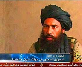 EN AV DE MEST BRUTALE: Mulla Dadullah har rykte p� seg for � v�re en av de mest brutale Taliban-lederne. Han har ogs� lovet � gi fem kilo gull til den som tar livet av norske soldater i Afghanistan.