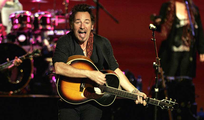 SPILTE INN I OSLO: Bruce Springsteen tilbrakte torsdag ettermiddag i et studio i Oslo.