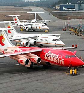 BAe 146: Denne flytypen er meget utsatt for giftgasser i kabin og cockpit.
