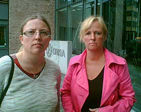 GIR IKKE OPP: Marianne �stlie og Carine Johansen, som begge sitter i styret i Orkla Media.