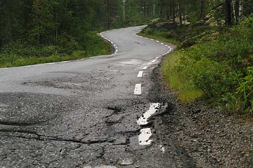 10. Riksvei 37 mellom Ormemyr og Gransherad ved Notodden.