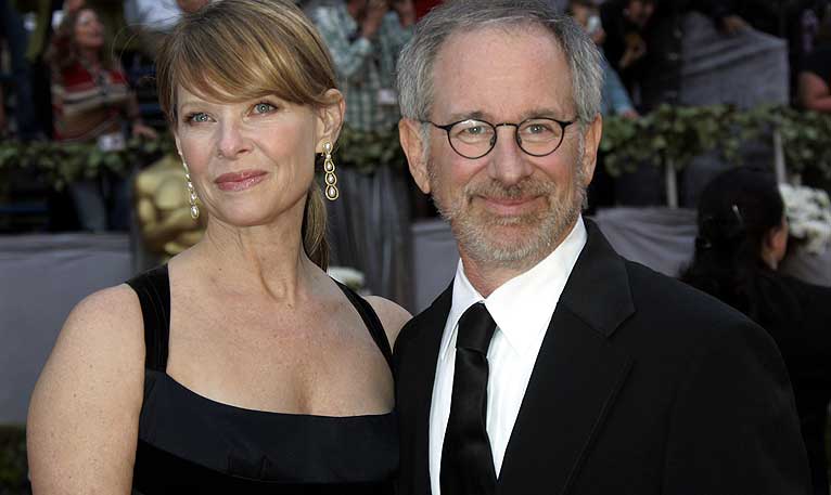 Spielberg og kona Kate Capshaw ...