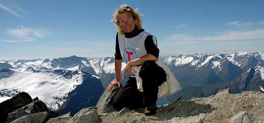 FAVORITTFJELL: Slogen er Kristin Krohn Devolds favorittfjell.