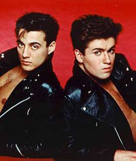 ANONYM: Andrew Ridgeley blir ofte sett p� som den mindre talentfulle halvdelen av Wham! George Michael til h�yre.