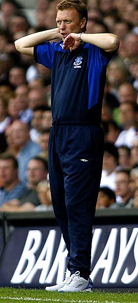 VIL IKKE HA DET P� SEG: David Moyes vil ikke at Everton-fansen skal tro at han �nsket � selge Rooney.