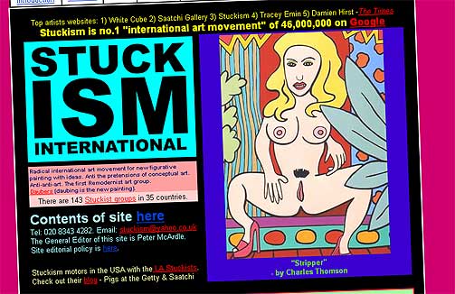 «STRIPPER»: Kunstneren Charles Thomson har portrettert ekskona Stella Vine. - En offentlig hevnaksjon, sier noen om bildene.