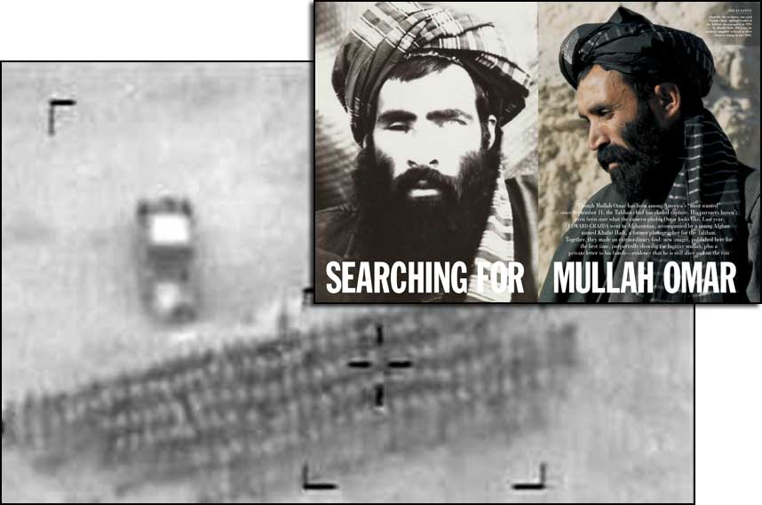 VINNER: Mulla Omar og Taliban er i ferd med � vinne kampen om S�r-Afghanistan, mener ekspertene. Natos ISAF-styrker har st�tt p� s� store problemer at alliansen er i ferd med � sl� sprekker.Bildet av Taliban-soldater som begraver sine d�de er tatt av et amerikansk kampfly for tre dager siden. Flyet fikk ikke angripe av respekt for de d�de. Den samme respekten viser ikke Taliban, og deres leder mulla Omar, som det bare finnes disse to fotografiene av.