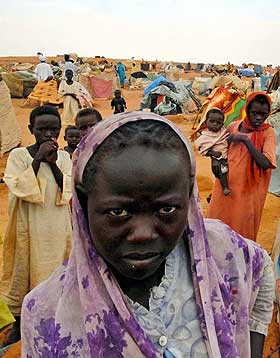 VIL HA STYRKER: Befolkningen i Darfur �nsker fredsstyrker i omr�det.