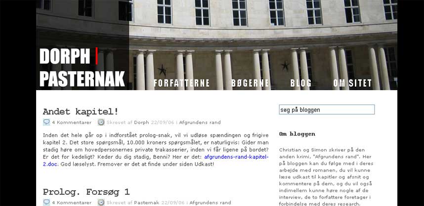 BER OM HJELP: Simon Pasternak og Christian Dorph bruker blogg til � skrive kriminalroman.