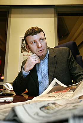 F�LER SEG BRUKT: Magazinets redakt�r Vebj�rn Selbekk f�r st�tte.